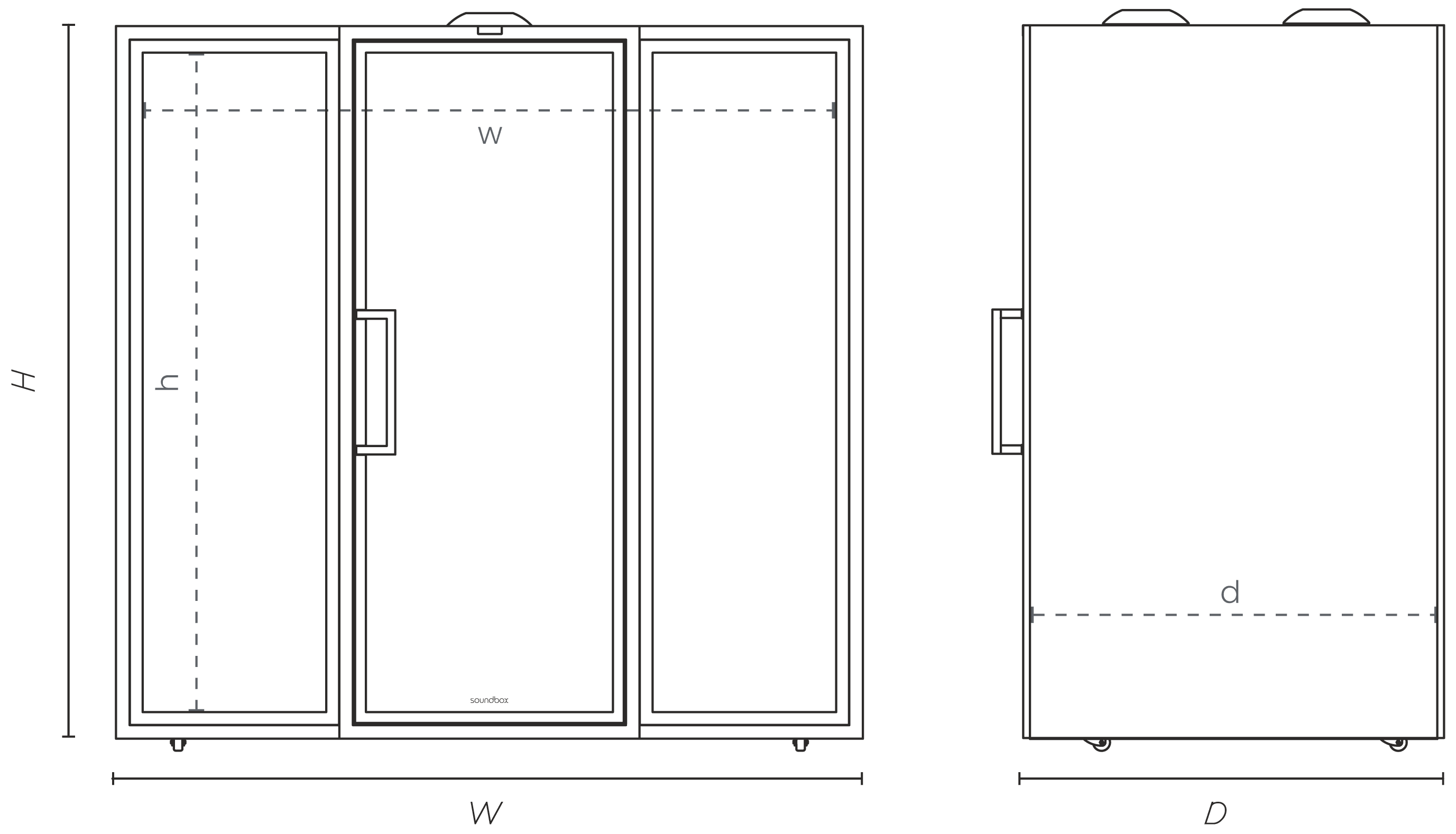 Soundbox soundproof office pod - specs image