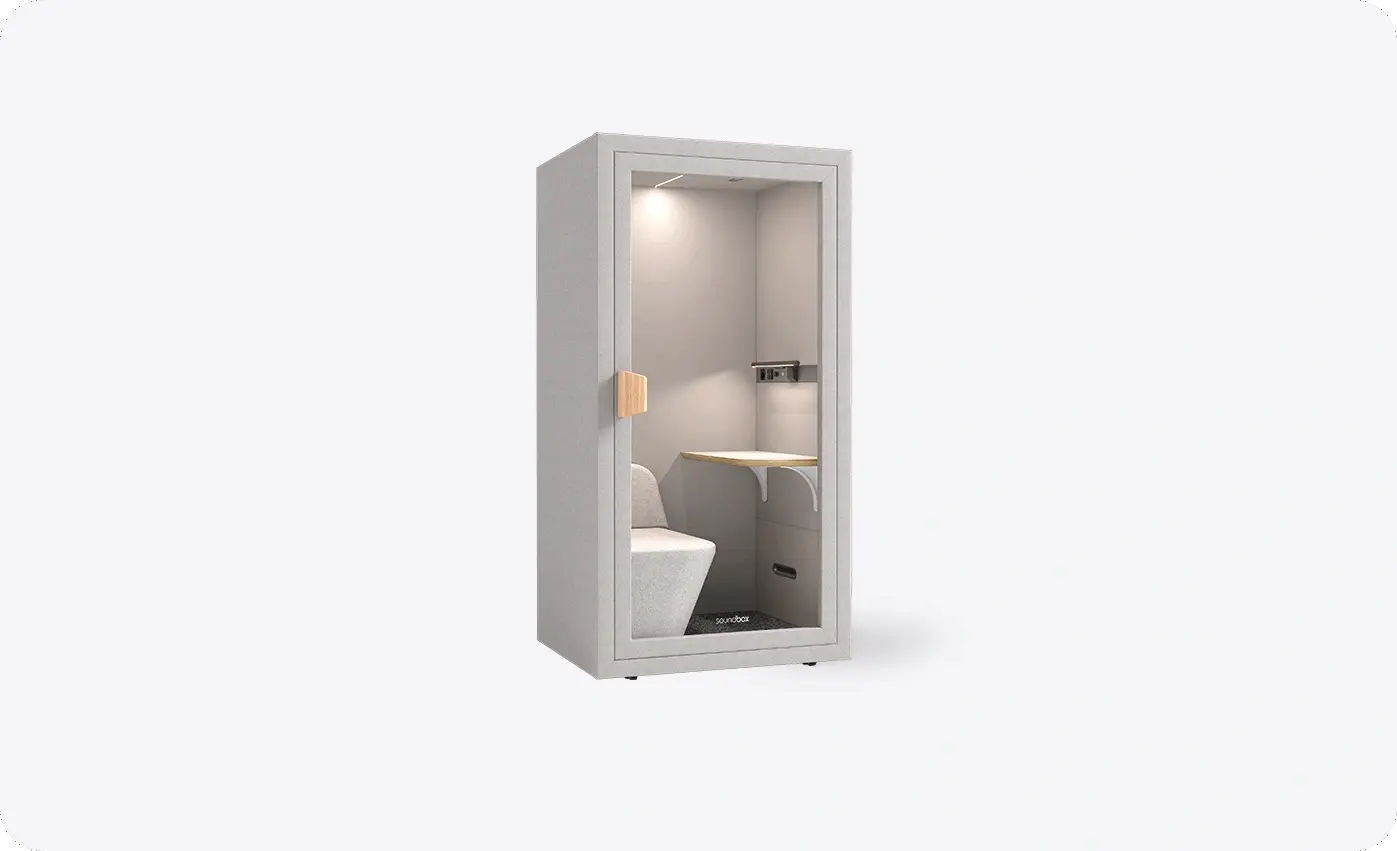 Indoor Home Office Pod - soundproof booth gallery image